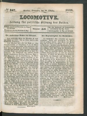 Locomotive vom 19.10.1848