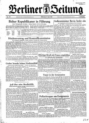 Berliner Zeitung Online-Archiv vom 05.06.1946