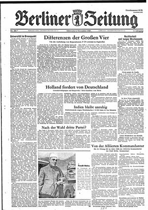 Berliner Zeitung Online-Archiv on Nov 6, 1946