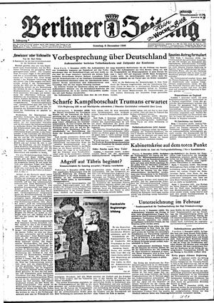 Berliner Zeitung Online-Archiv on Dec 8, 1946