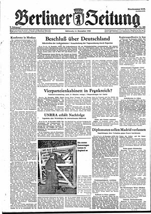 Berliner Zeitung Online-Archiv on Dec 11, 1946