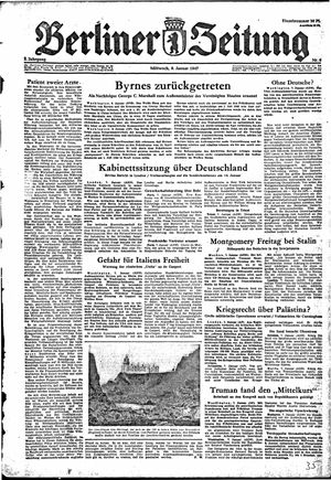 Berliner Zeitung Online-Archiv on Jan 8, 1947