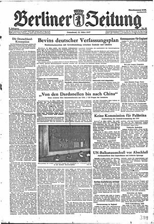 Berliner Zeitung Online-Archiv vom 22.03.1947