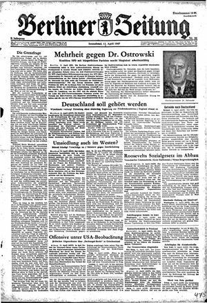 Berliner Zeitung Online-Archiv vom 12.04.1947