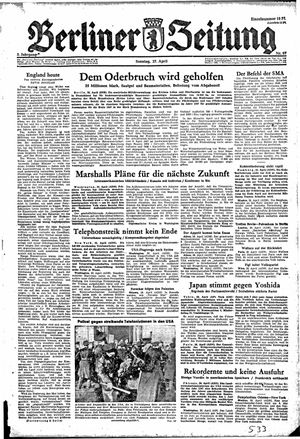 Berliner Zeitung Online-Archiv vom 27.04.1947
