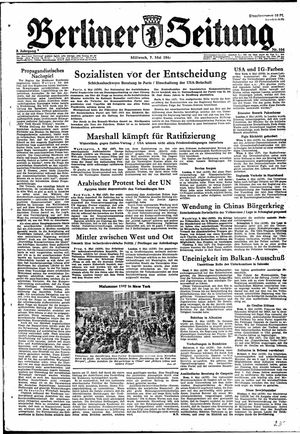 Berliner Zeitung Online-Archiv vom 07.05.1947