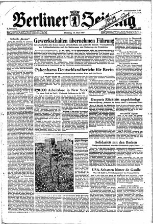 Berliner Zeitung Online-Archiv vom 13.05.1947