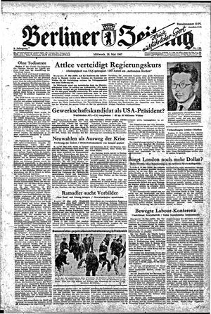 Berliner Zeitung Online-Archiv on May 28, 1947
