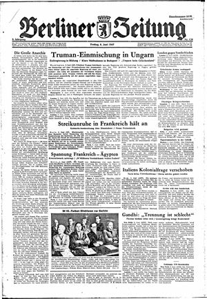 Berliner Zeitung Online-Archiv vom 06.06.1947