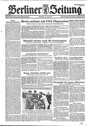 Berliner Zeitung Online-Archiv vom 14.06.1947