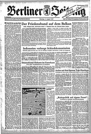 Berliner Zeitung Online-Archiv vom 05.08.1947