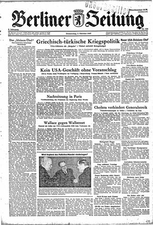 Berliner Zeitung Online-Archiv vom 02.10.1947