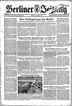 Berliner Zeitung Online-Archiv on Oct 12, 1947