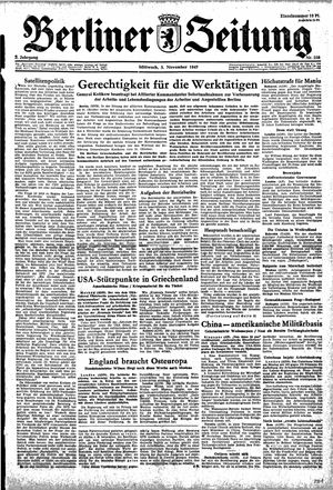 Berliner Zeitung Online-Archiv vom 05.11.1947