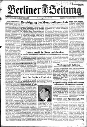 Berliner Zeitung Online-Archiv on Dec 11, 1947