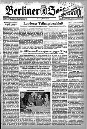 Berliner Zeitung Online-Archiv vom 07.03.1948