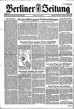Berliner Zeitung Online-Archiv vom 24.03.1948