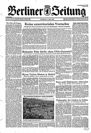 Berliner Zeitung Online-Archiv vom 03.04.1948