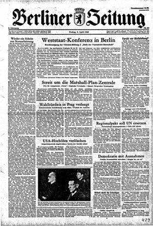 Berliner Zeitung Online-Archiv on Apr 9, 1948
