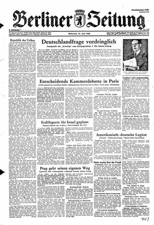 Berliner Zeitung Online-Archiv vom 16.06.1948