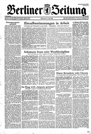 Berliner Zeitung Online-Archiv vom 21.07.1948
