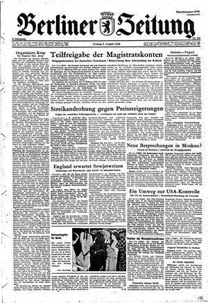 Berliner Zeitung Online-Archiv vom 06.08.1948