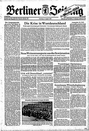 Berliner Zeitung Online-Archiv vom 08.08.1948
