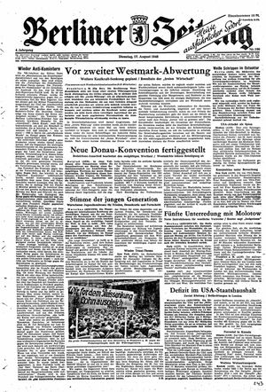 Berliner Zeitung Online-Archiv vom 17.08.1948