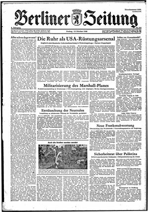 Berliner Zeitung Online-Archiv vom 15.10.1948
