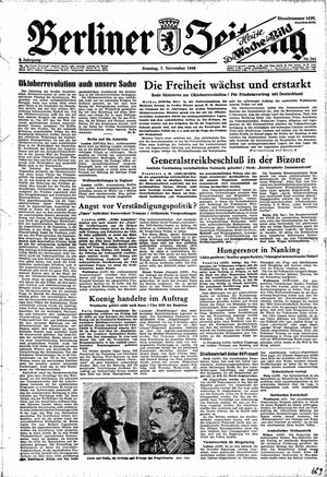 Berliner Zeitung Online-Archiv on Nov 7, 1948
