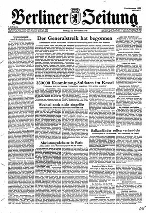 Berliner Zeitung Online-Archiv vom 12.11.1948