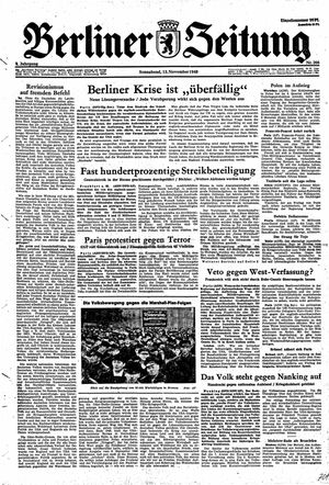 Berliner Zeitung Online-Archiv vom 13.11.1948