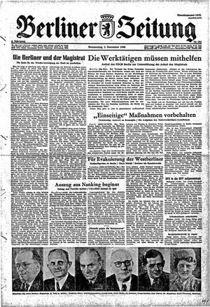 Berliner Zeitung Online-Archiv vom 02.12.1948