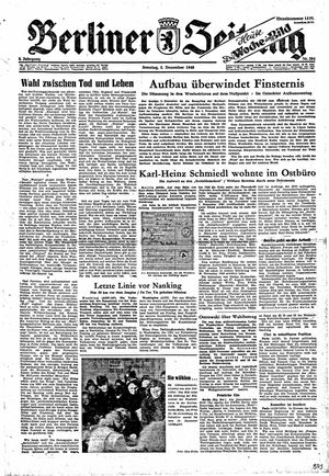 Berliner Zeitung Online-Archiv vom 05.12.1948