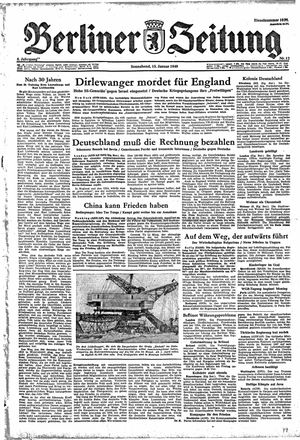 Berliner Zeitung Online-Archiv on Jan 15, 1949