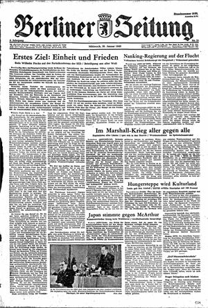 Berliner Zeitung Online-Archiv vom 26.01.1949