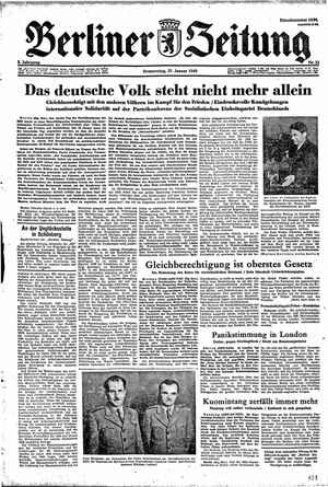 Berliner Zeitung Online-Archiv on Jan 27, 1949
