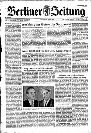 Berliner Zeitung Online-Archiv on Jan 29, 1949