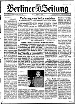 Berliner Zeitung Online-Archiv vom 18.02.1949