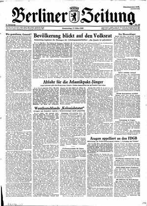 Berliner Zeitung Online-Archiv on Mar 17, 1949