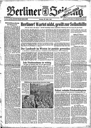 Berliner Zeitung Online-Archiv vom 27.03.1949