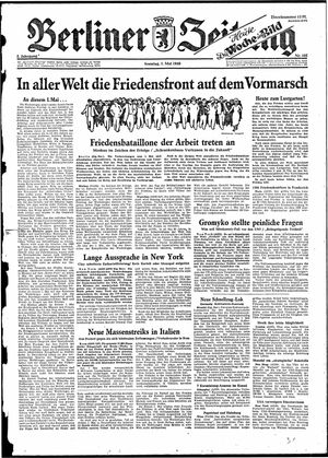 Berliner Zeitung Online-Archiv on May 1, 1949