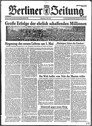 Berliner Zeitung Online-Archiv on May 3, 1949