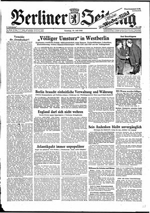 Berliner Zeitung Online-Archiv vom 10.07.1949