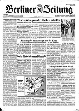 Berliner Zeitung Online-Archiv vom 22.07.1949