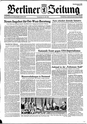 Berliner Zeitung Online-Archiv vom 23.07.1949