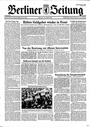 Berliner Zeitung Online-Archiv vom 10.08.1949
