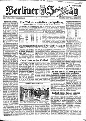 Berliner Zeitung Online-Archiv vom 16.08.1949