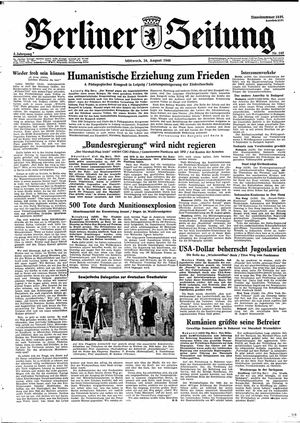 Berliner Zeitung Online-Archiv on Aug 24, 1949