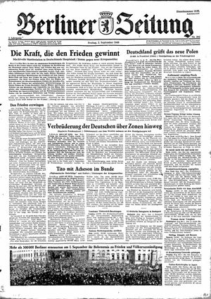 Berliner Zeitung Online-Archiv on Sep 2, 1949